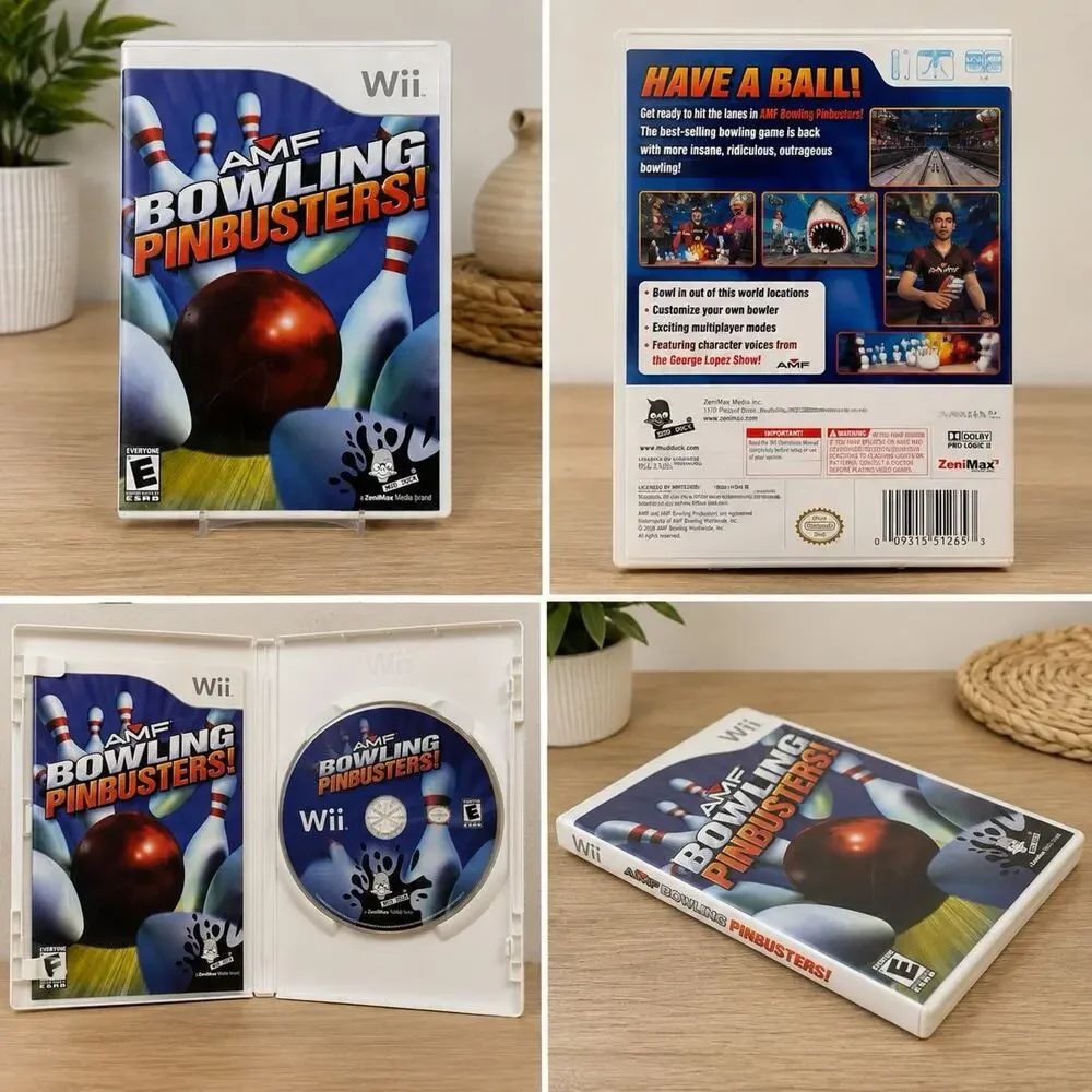 AMF Bowling Pinbusters Nintendo Wii 2007 Bowling Video Game Tested